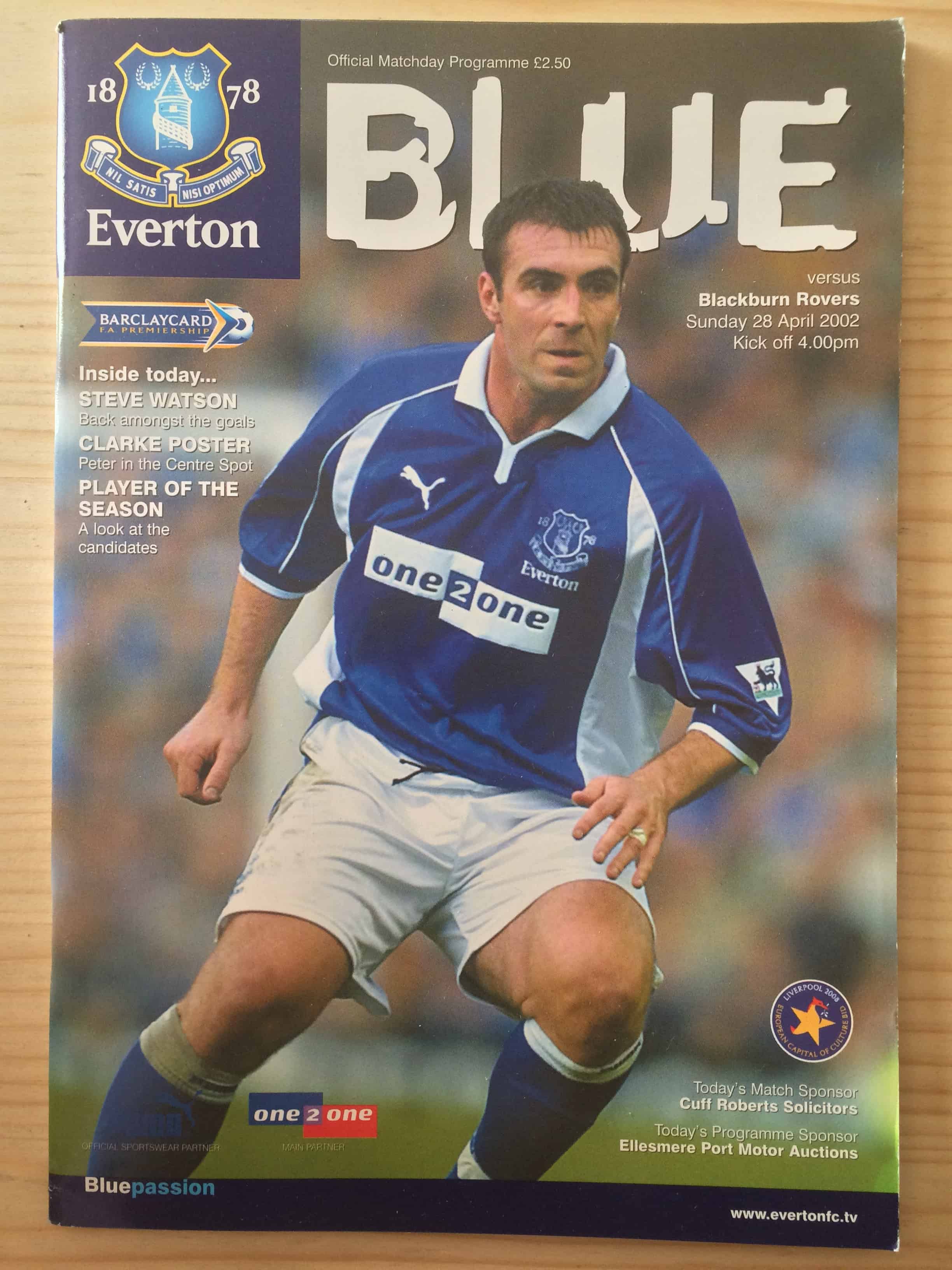 Everton FC v Blackburn Rovers FC